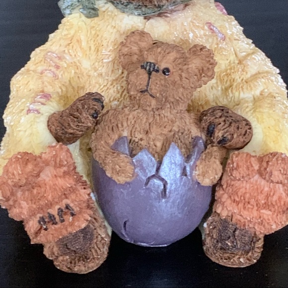 Boyds Bears Alouysious Quackenwaddle and Lil’ Crackles Easter Resin Figurine - Picture 6 of 14